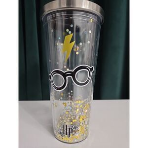 Harry Potter - Glasses Glitter 20 oz. Acrylic CUP ONLY (Silver & Gold)